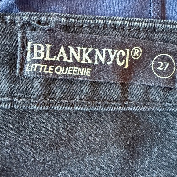 Blank NYC Womens 27 Little Queenie Jean Shorts Black Cut Off Frayed Hem Booty - Picture 8 of 9